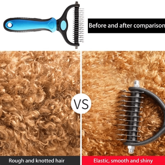 Professional Double-Sided Pet Grooming Brush